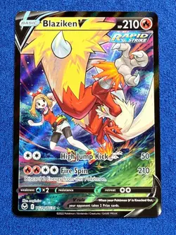 Pokemon Blaziken V TG14/TG30 Swsh12 Silver Tempest Ultra Rare Full Art Holo EN - Image 2
