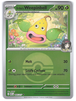 Erika's Weepinbell 005/217 - Poke Ball - Ascended Heroes Pokemon TCG NM - Image 1