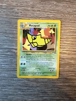 Metapod 42/75 Neo Discovery Unlimited Uncommon Pokemon LP (1) - Image 1