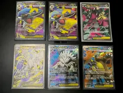Pokemon Mega EX Full Art Lot – Gengar, Lucario, Kangaskhan, Sharpedo x2 + More - Image 1