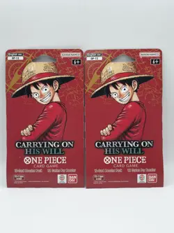 2 One Piece TCG OP-13 Carrying On His Will Sleeved Booster Pack OP13 - Image 1