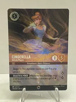 Disney Lorcana Ursula’s Return Cinderella Melody Weaver Enchanted 205/204 NM - Image 1