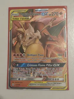 Pokemon TCG Charizard Braixen Tag Team GX Cosmic Eclipse 22/236 Holo Ultra Rare - Image 1