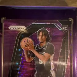 Stephon Castle 2024-25 Panini Prizm #234 Purple Pulsar SSP 1/35 First On Print! - Image 2