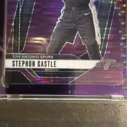 Stephon Castle 2024-25 Panini Prizm #234 Purple Pulsar SSP 1/35 First On Print! - Image 3