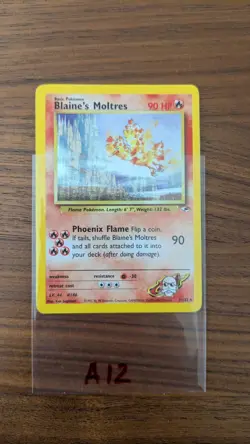 Pokemon Cards Blaine’s Moltres 1/132 Gym Challenge Holo - Image 3