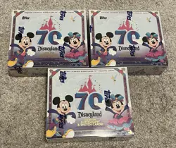 2025 Topps Disneyland 70th Anniversary Factory Sealed Hobby Box New (LOT OF 3) - Image 1