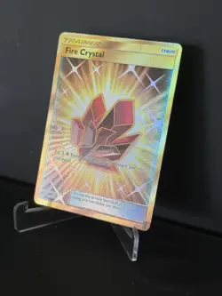 Pokemon TCG Fire Crystal Secret Rare Sun & Moon Unbroken Bonds 231/214 NM - Image 2