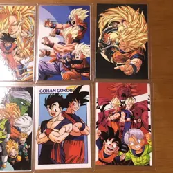 Dragon Ball 8 Card Set Laminated Rare Clean Condition Collectible - Image 4