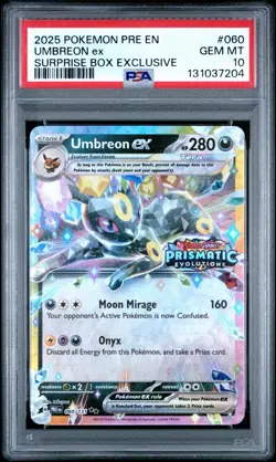 PSA 10 UMBREON ex 060/131 | Prismatic Surprise Box Graded Pokemon Card - Image 1