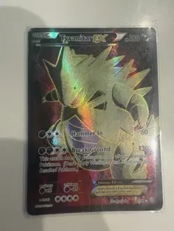 Pokemon Tyranitar EX Full Art Ultra Rare Holo Card 91/98 XY - Ancient Origins - Image 1