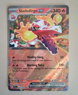 Pokemon Skeledirge EX 037/193 Paldea Evolved Double Rare Holo Card NM/M - Image 1