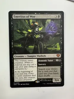 PRESALE EMERITUS OF WOE Secrets Of Strixhaven SOS Magic MTG MINT CARD - Image 1