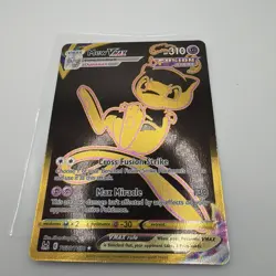 Pokemon Mew VMAX Gold Secret Rare Full Art Fusion Strike Foil TG30/TG30 Card - Image 1