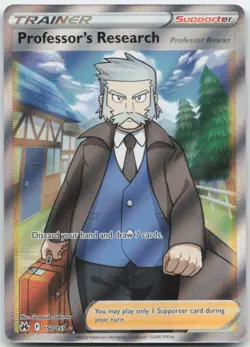 Professor's Research 150/159 Crown Zenith Pokemon Card NM - Image 1