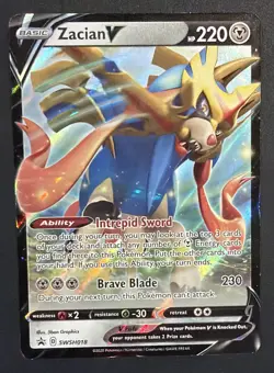 Zacian V Promo SWSH: Sword & Shield Promo Cards SWSH018 NM - Image 1