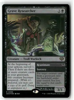Grave Researcher Secrets of Strixhaven MTG NM MAGIC FOIL - Image 1