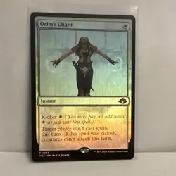 Wizards Orim's Chant Rare Foil Instant White Modern Horizons 3 English - Image 1