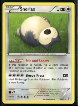 Snorlax 58/83 Rare Generations Pokemon Lightly Played - Image 1
