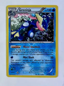 Greninja 2014 Pokemon XY Blister Exclusive Cosmos Holo Rare #41/146 * LP - Image 1