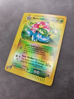 Pokemon TCG Venusaur 67/165 Reverse Holo Rare Expedition Base Set E-Reader - NM - Image 2