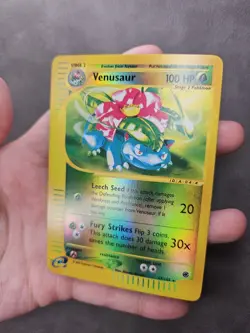 Pokemon TCG Venusaur 67/165 Reverse Holo Rare Expedition Base Set E-Reader - NM - Image 4