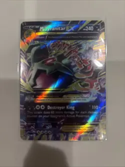 Pokemon M Tyranitar EX Ultra Rare Holo Mega XY Ancient Origins 43/98 240 HP - Image 1