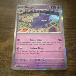 Pokemon Gengar Holo Rare SV: Scarlet & Violet 151 094/165 English Near Mint - Image 1