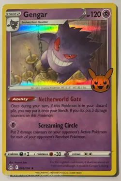Pokemon Gengar 066/196 Trick or Trade 2023 Holo Rare 120HP - Image 1