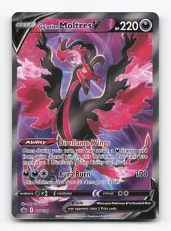 Pokemon TCG - Galarian Moltres V 176/198 Near Mint Ultra Rare Chilling Reign - Image 1