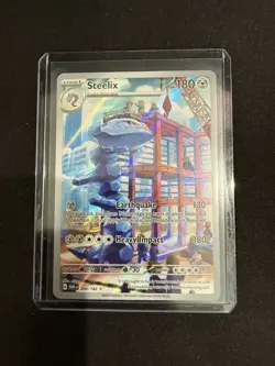 Steelix - 208/182 - Illustration Rare Pokemon Paradox Rift NM - Image 3