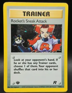 Rocket's Sneak Attack Pokemon Team Rocket 1st Edition Rare #16/82 * NM - Image 1