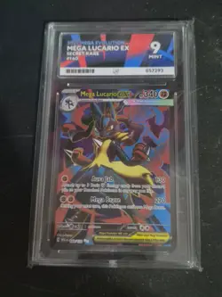 Pokemon - Mega Lucario ex 160/132 - Mega Evolution - Graded - ACE 9 - Image 1