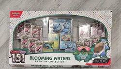 Pokemon Scarlet & Violet 151 Blooming Waters Premium Collection Box Sealed - Image 1
