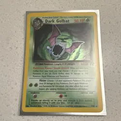 Wizards of the Coast Pokemon TCG Team Rocket Dark Golbat 7/82 Holo Rare 50 HP - Image 1