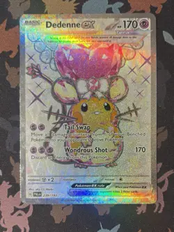 Dedenne ex 239/193 Ultra Rare Holo 2023 Paldea Evolved Pokemon TCG - Image 3