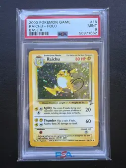 Raichu HOLO Base 2 Basis 16/130 Pokemon 2000 Pokemon - Image 1