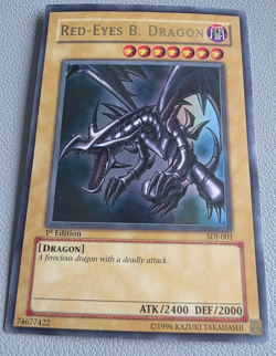 Yu-Gi-Oh! TCG Konami Red-Eyes B. Dragon SDJ-001 Starter Deck Joey 1st Edition U… - Image 1