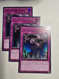 YUGIOH x3 RA05-EN076 CALL OF THE HAUNTED - ULTRA RARE 1st EDITION - Image 1