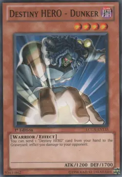 Destiny HERO - Dunker - LCGX-EN135 - Common - Unlimited Edition Near Mint Legend - Image 1