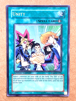 yugioh Unity JUMP-EN006 Limited Edition Near Mint - Image 1