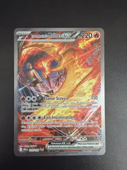 Pokemon TCG Team Rocket's Moltres ex (229/182) Destined Rivals SIR, NM/Mint - Image 1