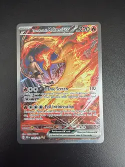 Pokemon TCG Team Rocket's Moltres ex (229/182) Destined Rivals SIR, NM/Mint - Image 4