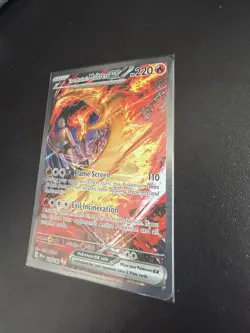 Pokemon TCG Team Rocket's Moltres ex (229/182) Destined Rivals SIR, NM/Mint - Image 5
