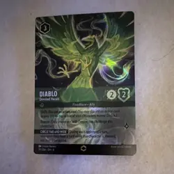 Disney Lorcana Diablo Devoted Herald Enchanted Holo 211/204 English - Image 1