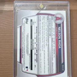 Topps 2023 Bowman Nelson Rada Autograph Mojo Refractor Los Angeles Angels Card - Image 2