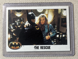 Hard Signed KIM BASINGER Autographed DC Comics BATMAN Trading Card 74 The Rescue - Image 1