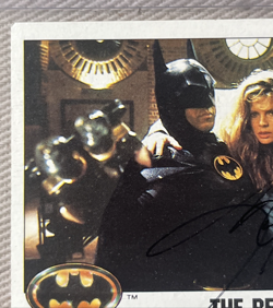 Hard Signed KIM BASINGER Autographed DC Comics BATMAN Trading Card 74 The Rescue - Image 5