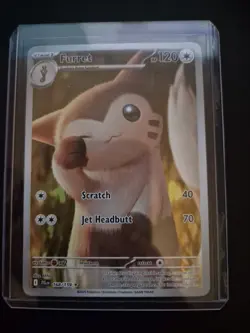 Pokemon TCG Furret Journey Together 168/159 Illustration Rare Card NM - Image 1