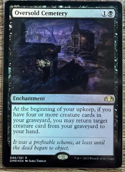 Oversold Cemetery FOIL - Dominaria Remastered - Magic The Gathering MTG - Image 1